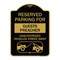 Signmission Reserved Parking for Guest Preacher Unauthorized Vehicles Towed Away Alum, 18" x 24", BG-1824-23101 A-DES-BG-1824-23101 - alternate 1